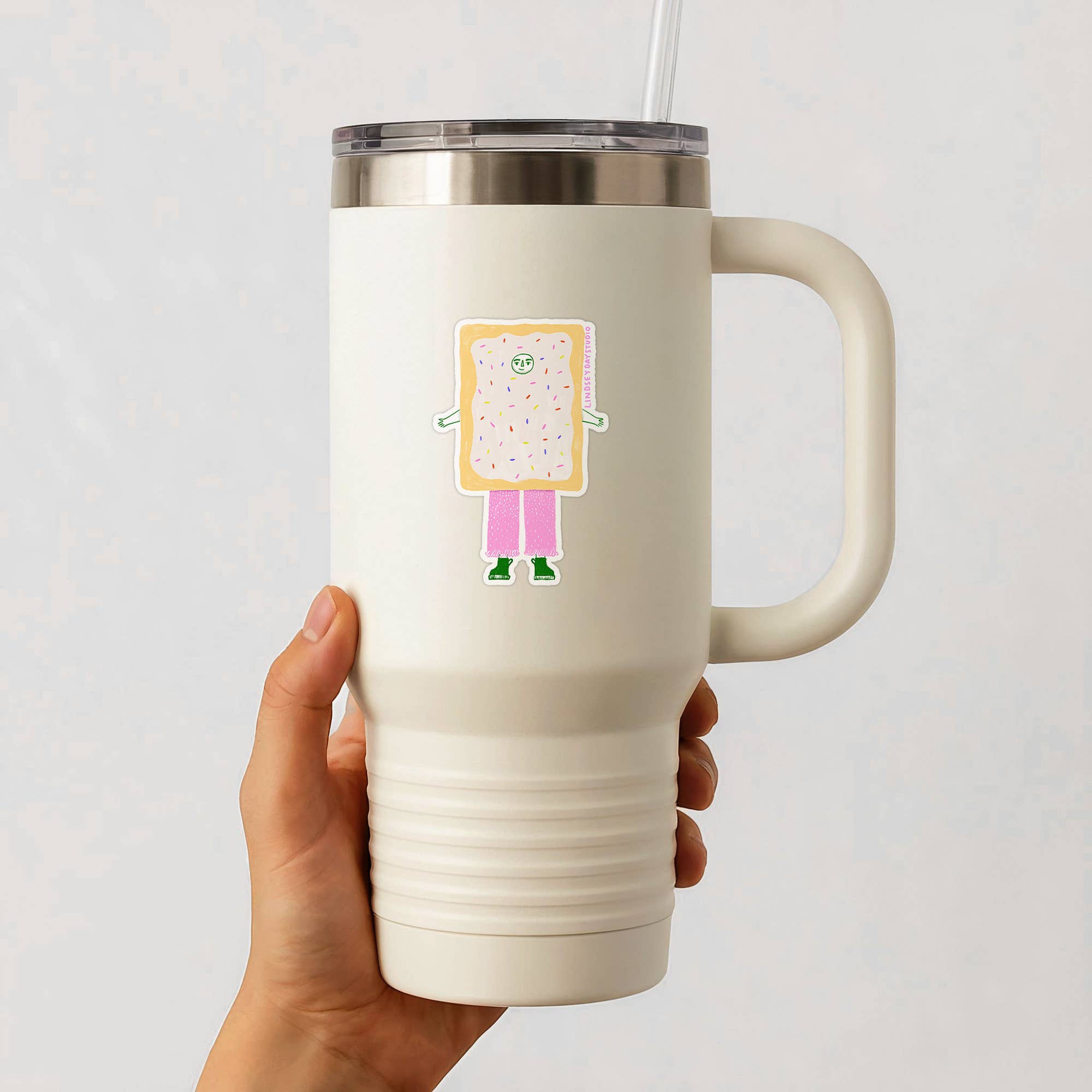 Lindsey Day Studio - Wholesale Sticker - Louie the Pop Tart Sticker, Funny Sticker, Food Sticker3