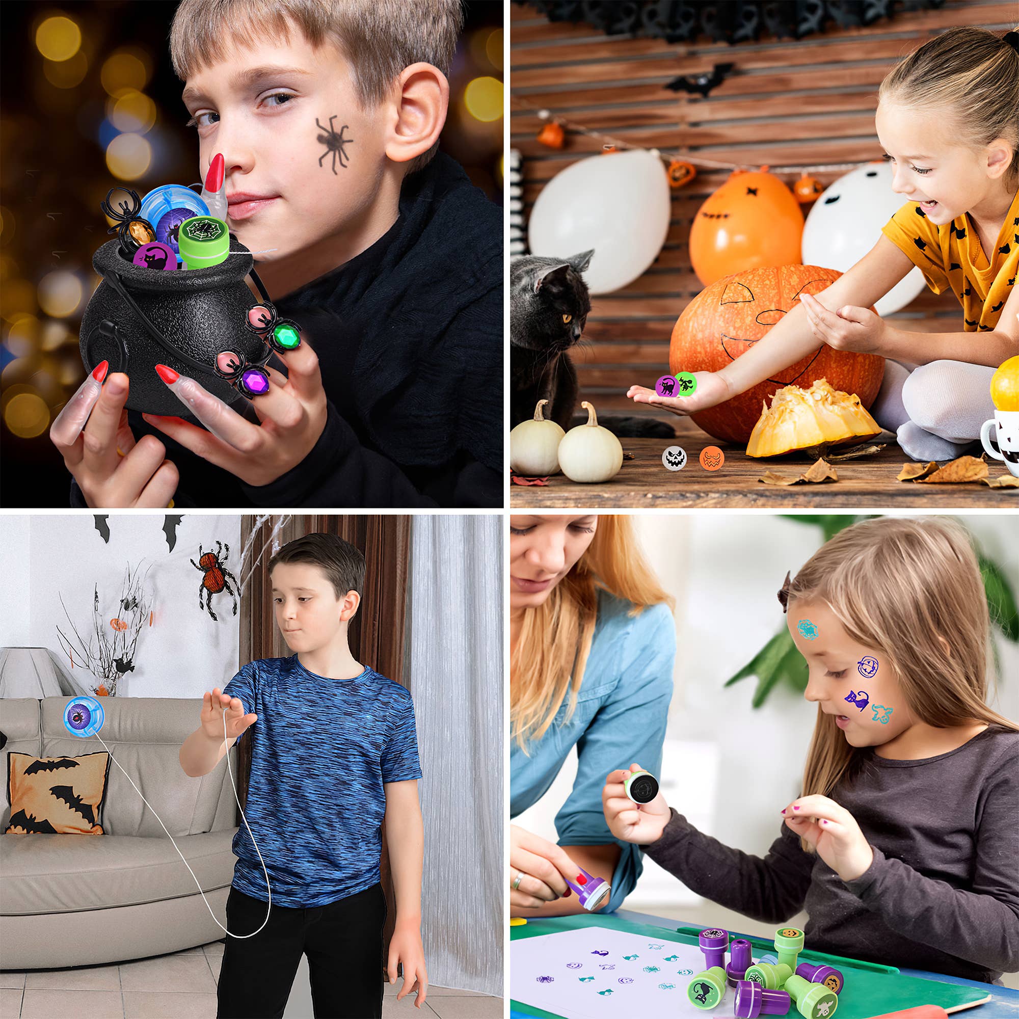 Fun Little Toys - Wholesale Party Favor - 144PCS Halloween Party Favors - Mini Witch Cauldrons7