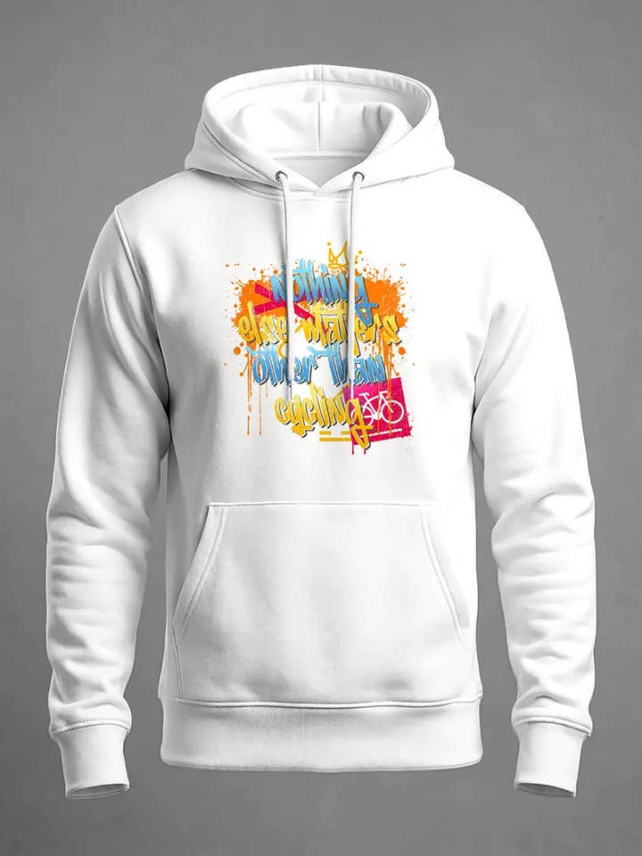 Hoodie Nothing else matters other than cycling for wholesale by Quartelier
