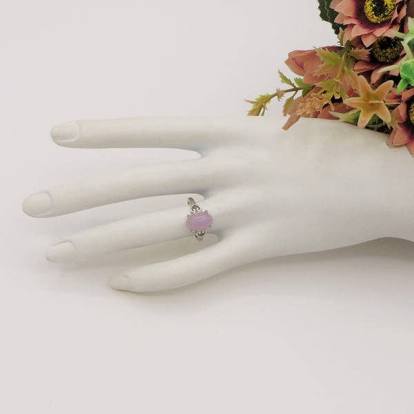 ACHARA ~ Adjustable natural Kunzite ring for wholesale on Faire3
