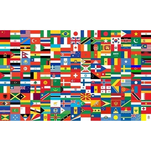 Drapeau des pays du monde 5'x3' 195 nations pour la vente par Worldwide Flags Ltd