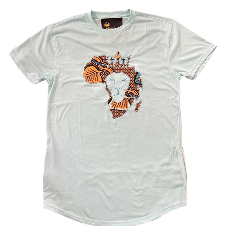 “Chosen Generation” T-Shirt with Side Zipper - Sea Blue for wholesale by Royal Priesthood