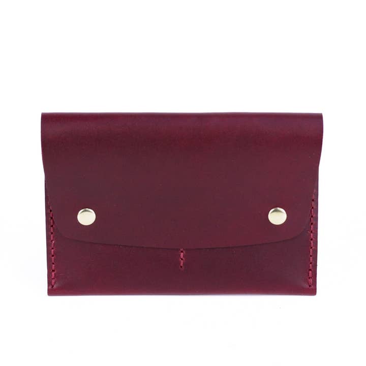 Peralta Passport Holder: Bordeaux for wholesale by LOUISE GOODS