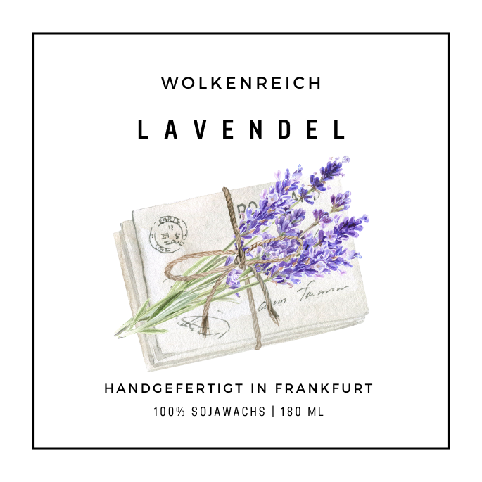 Wolkenreich - Wholesale Jar/Filled Candle - Lavender | Scented candle, soy wax4