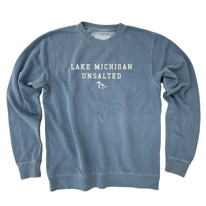 Lake Michigan Unsalted Embroidered Crew for wholesale by Jupmode