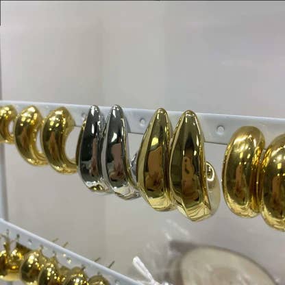 Ørestikker i rustfrit stål belagt med 18K guld engros for engroshandel hos Gooddiy