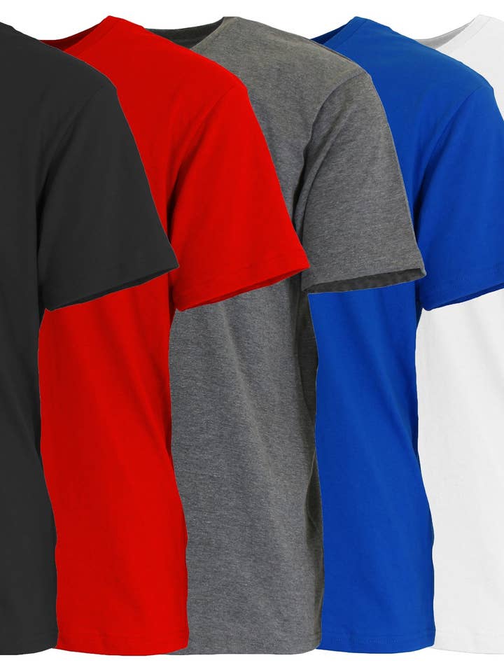 Men's Short Sleeve Crew Neck Cotton Blend Classic Tee and other Purchase Wholesale shirts for men. Free Returns & Net 60 Terms on Faire trending on Faire.