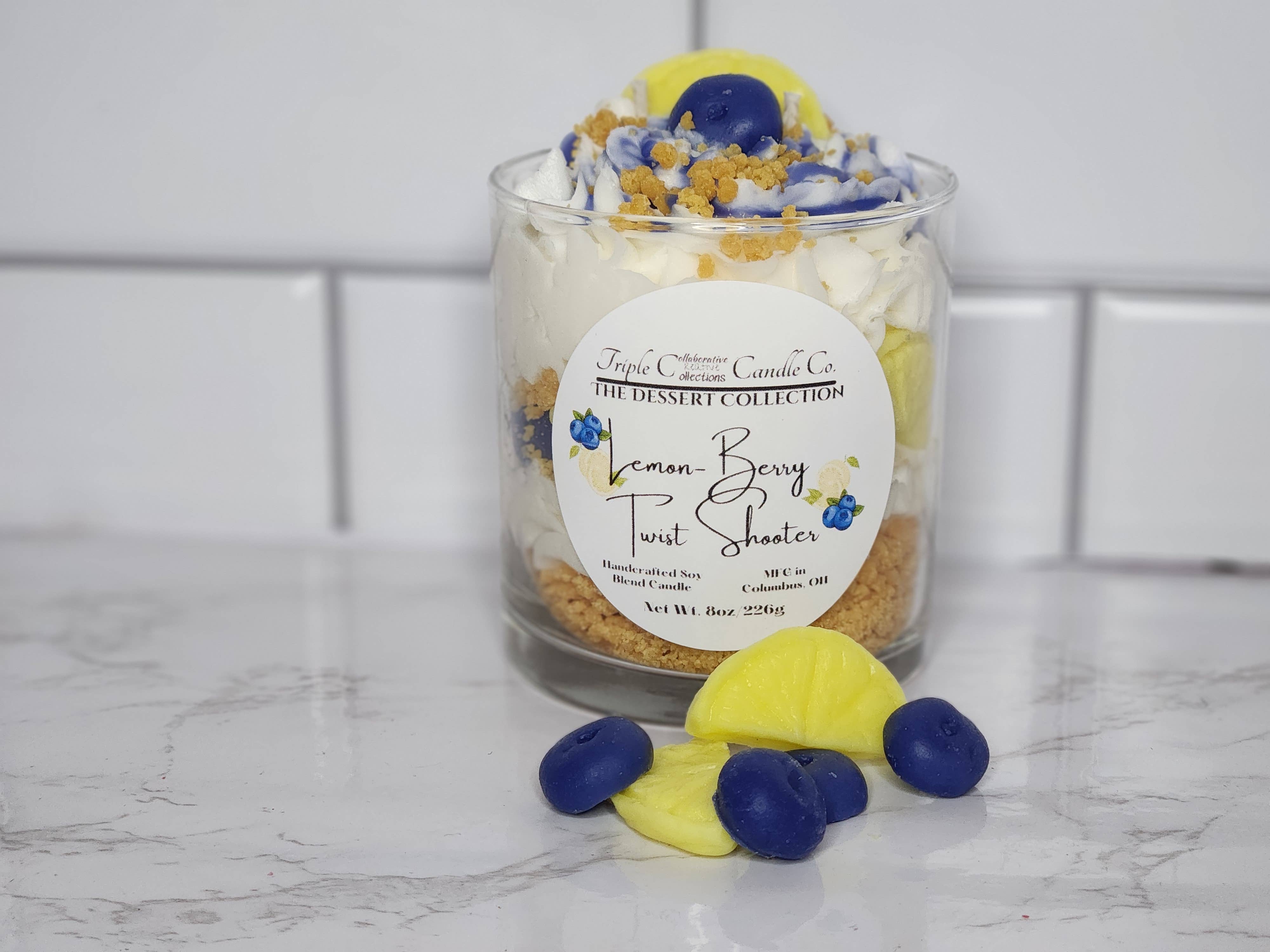 Triple C Candle Company - Wholesale Novelty Candle - Lemon Berry Twist Dessert Shooter3