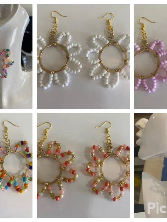 Pärlblommor: Välj Valfria Färger för wholesale av Angela Catirina Jones