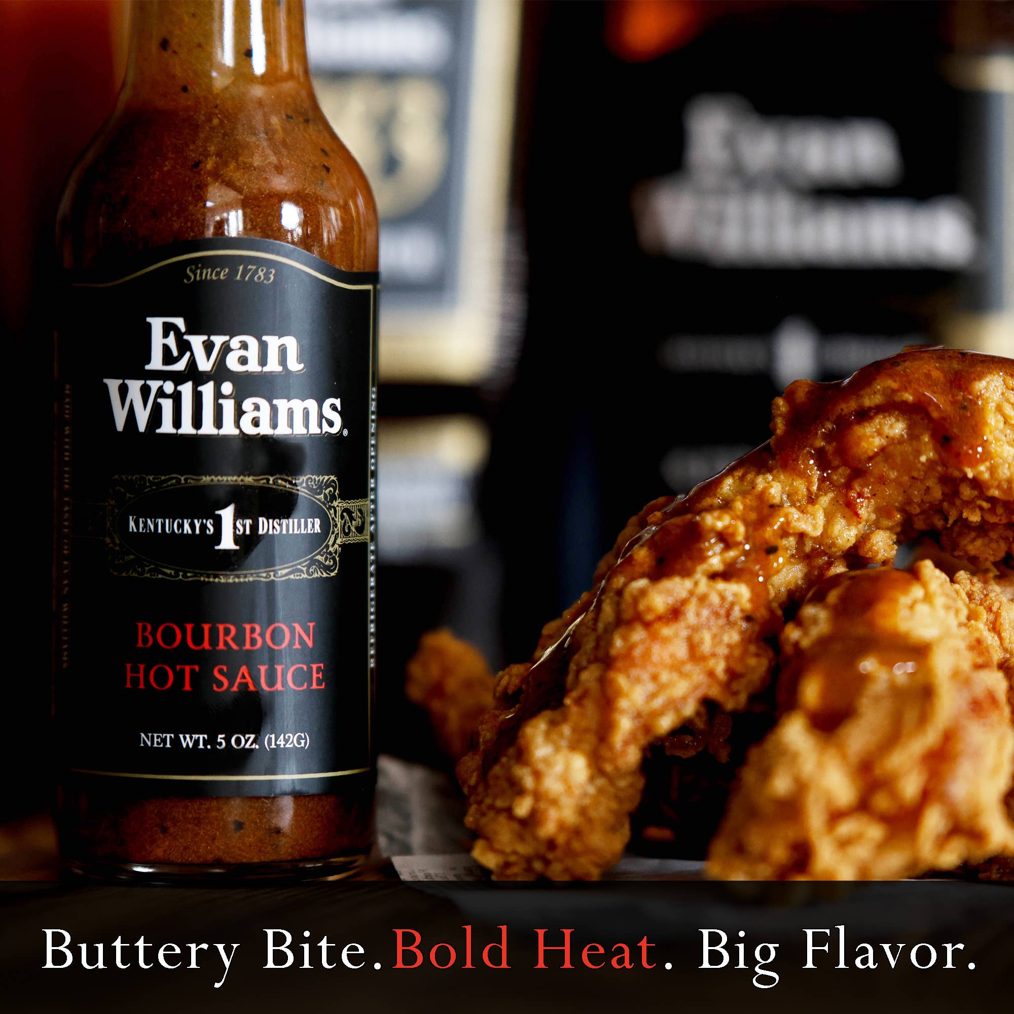 Bourbon Country Products - Venta al por mayor Salsas picantes - Salsa picante Evan Williams1