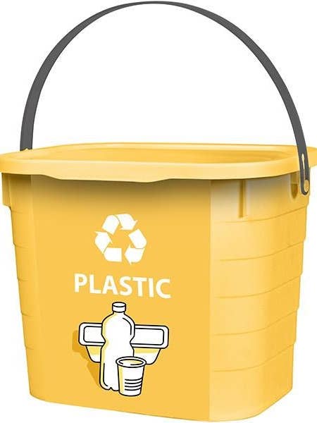 CONTENEUR POUR TRI SÉLECTIF PLASTIQUE 7,3L pour la vente par Willy be Smart