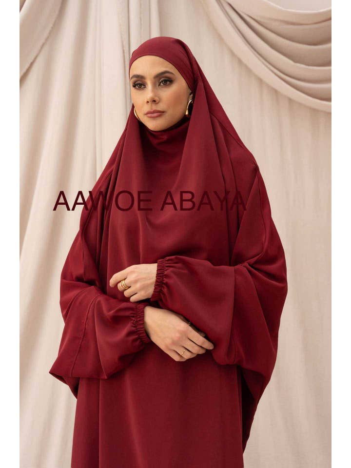 Aawoe Abaya - Wholesale Kaftan – Women's - Jilbab with Medina silk palazzo pants - 23557