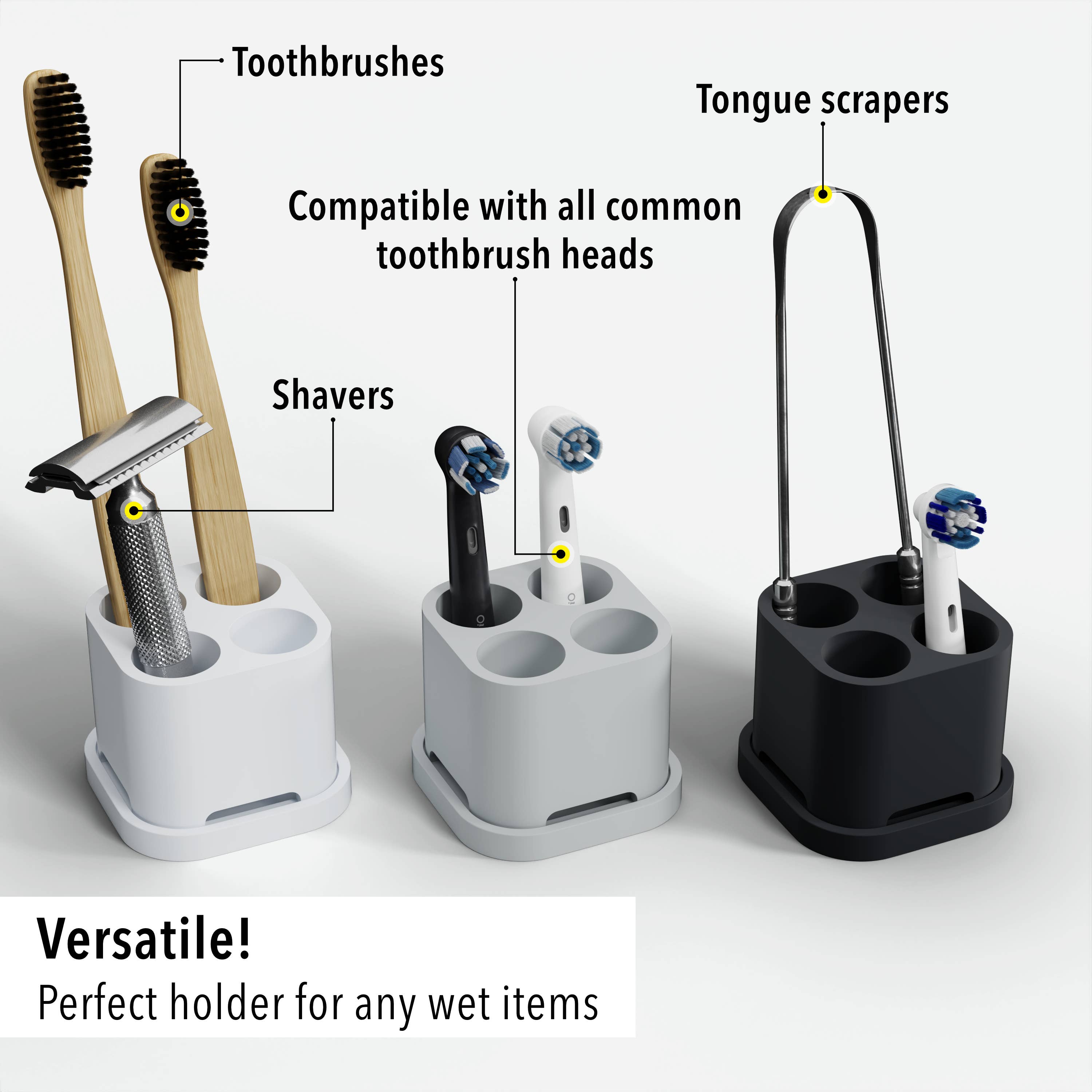 Qikfresh - Wholesale Toothbrush Holder - Toothbrush & brush holders (pack of 4)4