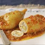 Delicatessen Spanish Food – Engroshandel Fisk/skaldyr – Blæksprutte - Fyldt baby blæksprutte - Pakke 24 ud.