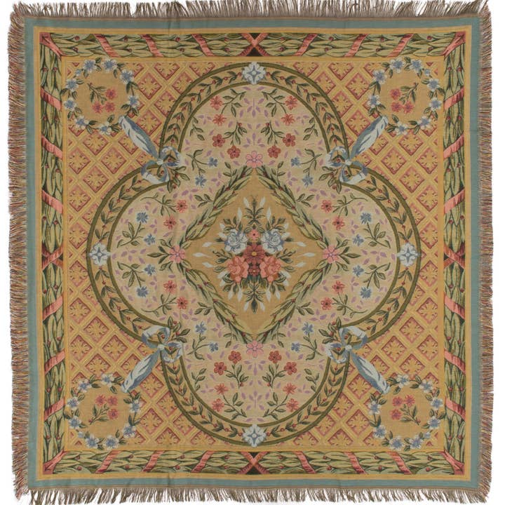 Plaid Savonnerie - Coperta per divano e letto in stile francese per la vendita all'ingrosso da parte di yapatkwa - art of the loom