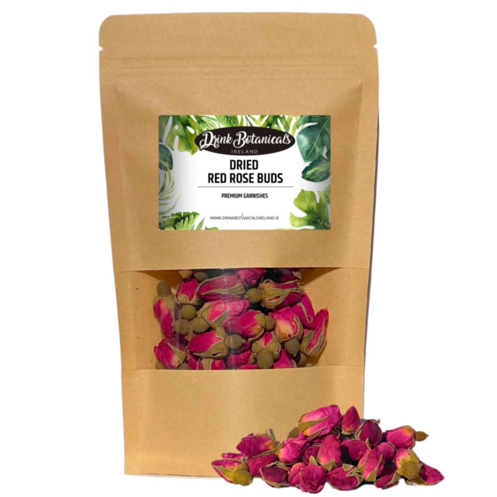 Drink Botanicals Ireland - Wholesale Gedroogde/geperste bloemen - Gedroogde rode rozenknoppen5