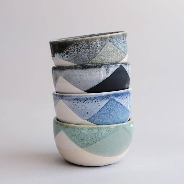 ice cream bowl - 4"x3" - handmade, porcelain for wholesale by FHAR Studio