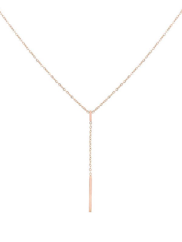 Little Bar Y-Necklace - Rose Gold for wholesale by Mint15