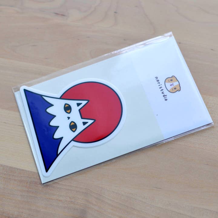 Noristudio - Wholesale Sticker - Mount Fuji Cat Vinyl Sticker