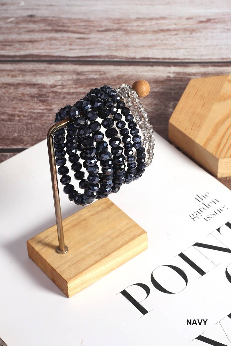 42POPS - Wholesale Beaded Bracelet - ",.._ Multi Layer Stackable Beaded Stretch Bracelet7