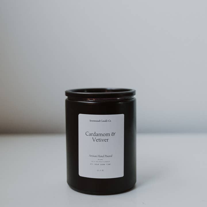 Ironwood Candle Co. - Wholesale Jar/Filled Candle - CARDAMOM & VETIVER SOY CANDLES9