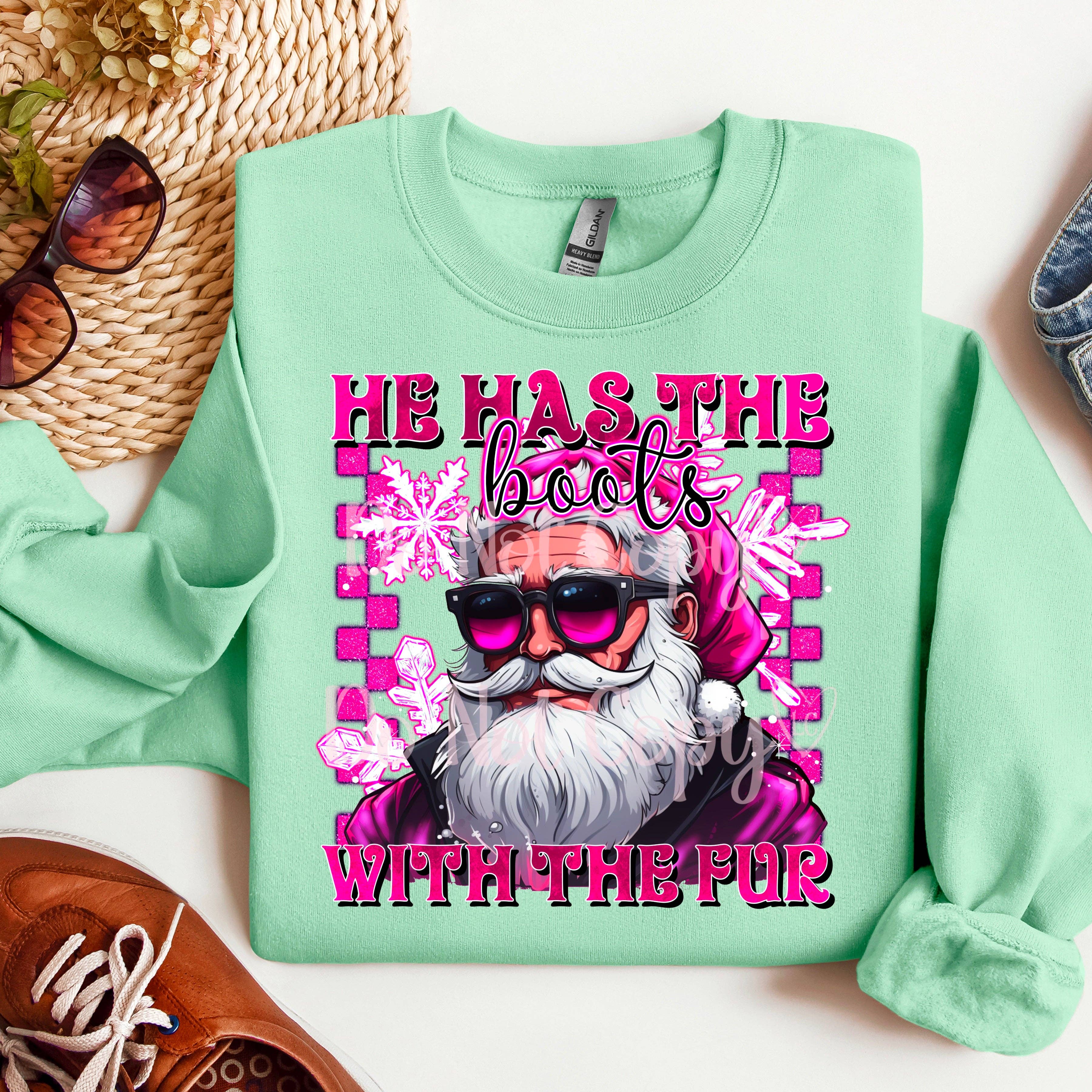 Lauras Closet - Venta al por mayor Camiseta serigrafiada - Mujer - Camiseta gráfica "Has the Boots with the Fur"1