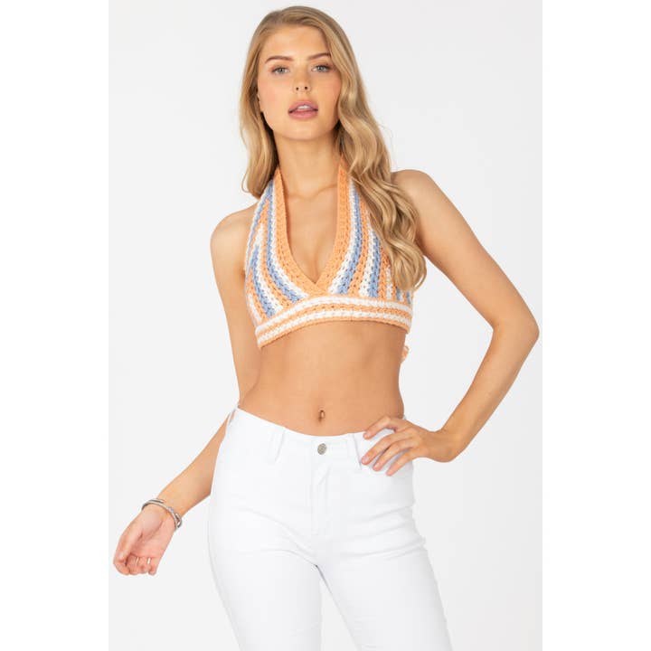 Sans Souci - Wholesale Knit Top - Women's - SWEATER HALTER TOP