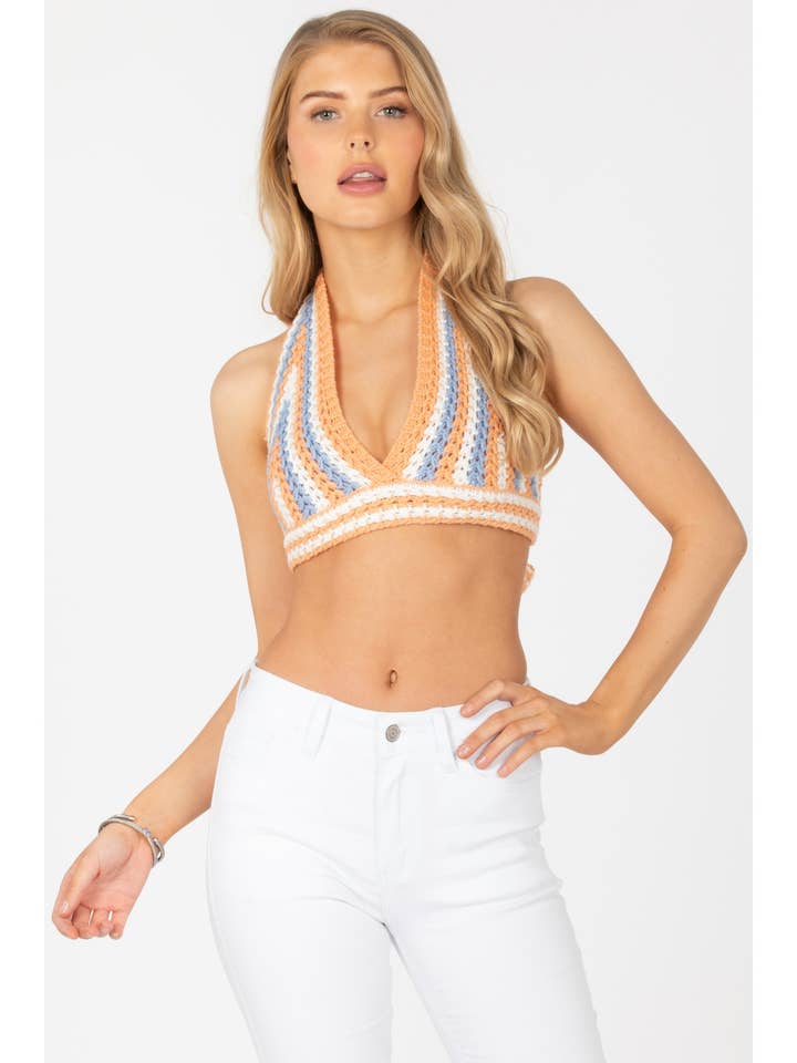 SWEATER HALTER TOP for wholesale by Sans Souci