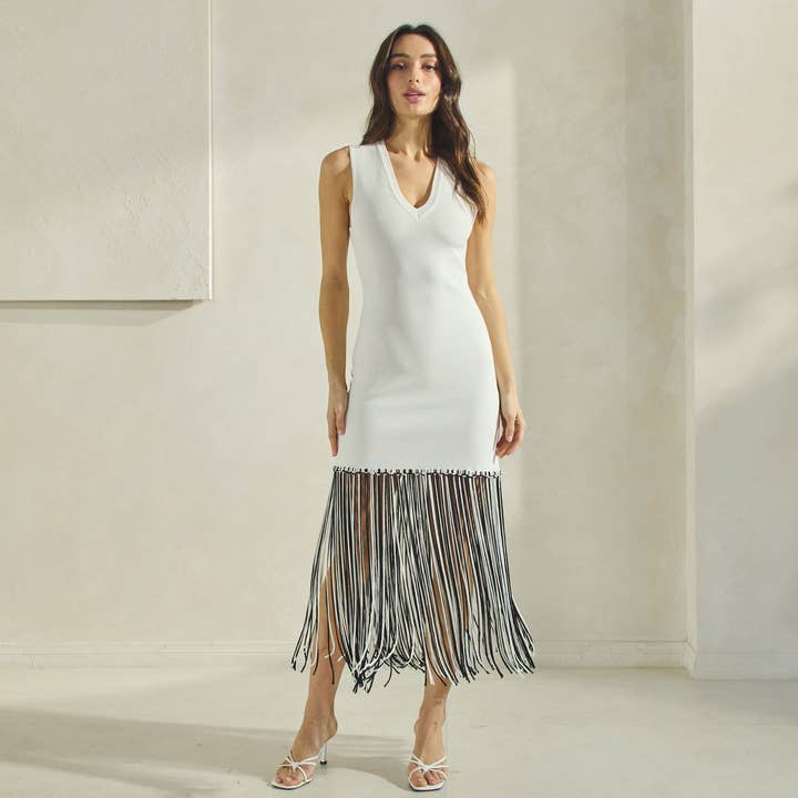 Abito con Frange Bicolore per la vendita all'ingrosso da parte di Able