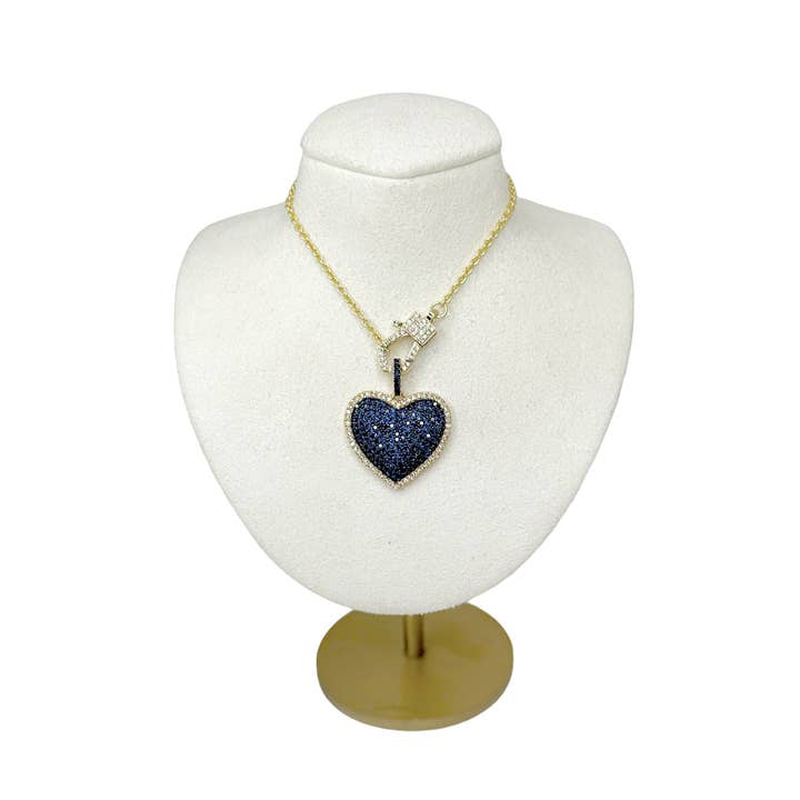 Love, Lisa - Venta al por mayor Collares con colgantes/abalorios - Collar Rachael con cierre mini pavé3