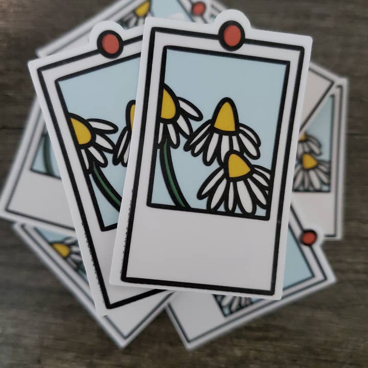 Sød Polaroid Sticker 001 l Enkelt udstanset klistermærke for engroshandel hos MaeFlower Sticker Co