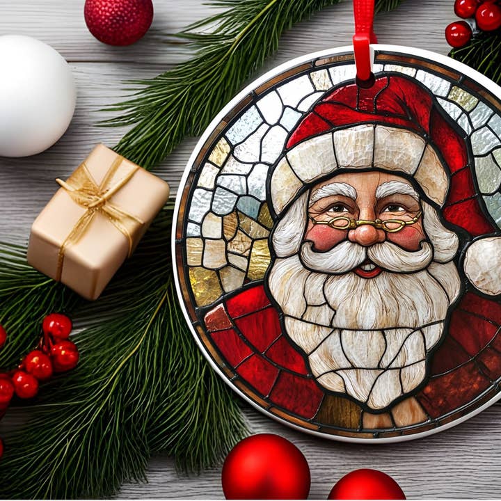 Ceramic Christmas Tree Ornament for wholesale by Stencil Art Canada