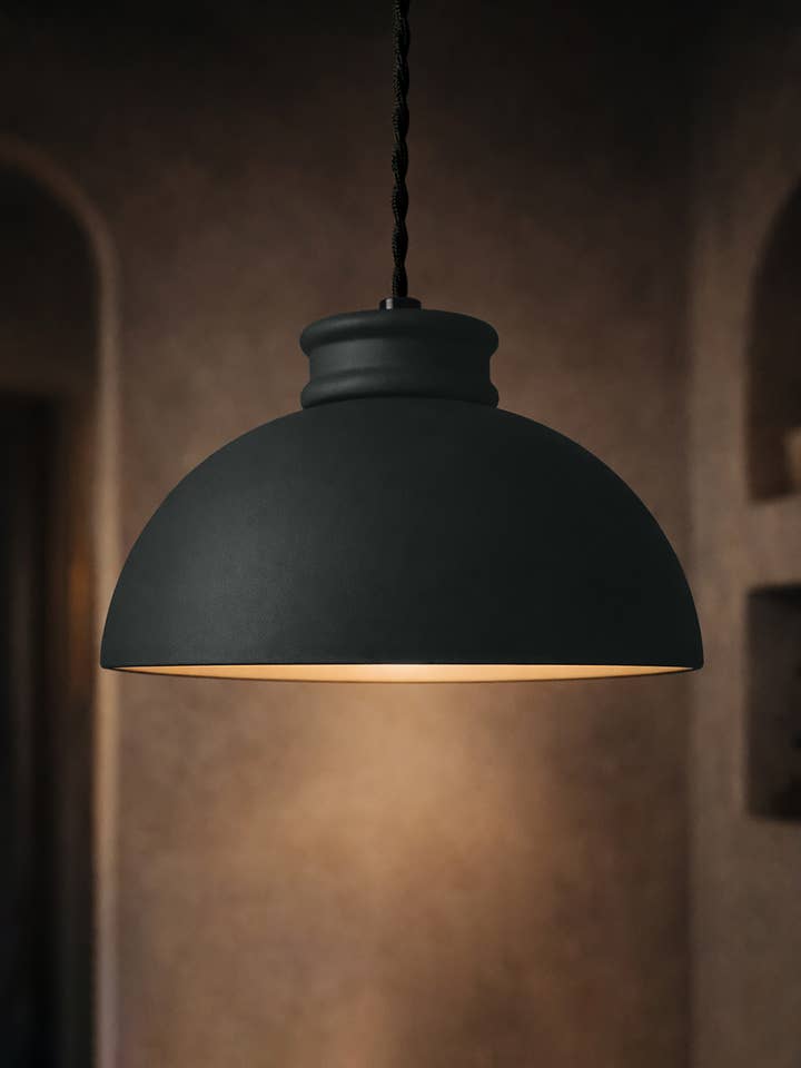 Pompeii Ceramic Pendant Light | Large Minimal Hanging Light for wholesale by LYSlightlab