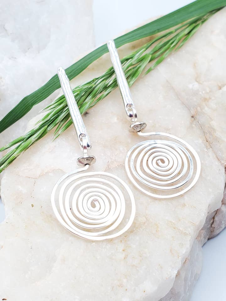 Brincos, Hirl em Prata sobre Paus, Harper por atacado de Jezabel Adornment