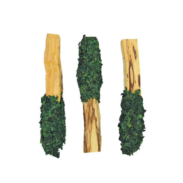 Designs by Deekay Inc. - Venta al por mayor Incienso - Palo Santo Pops Serenity de color verde bañado