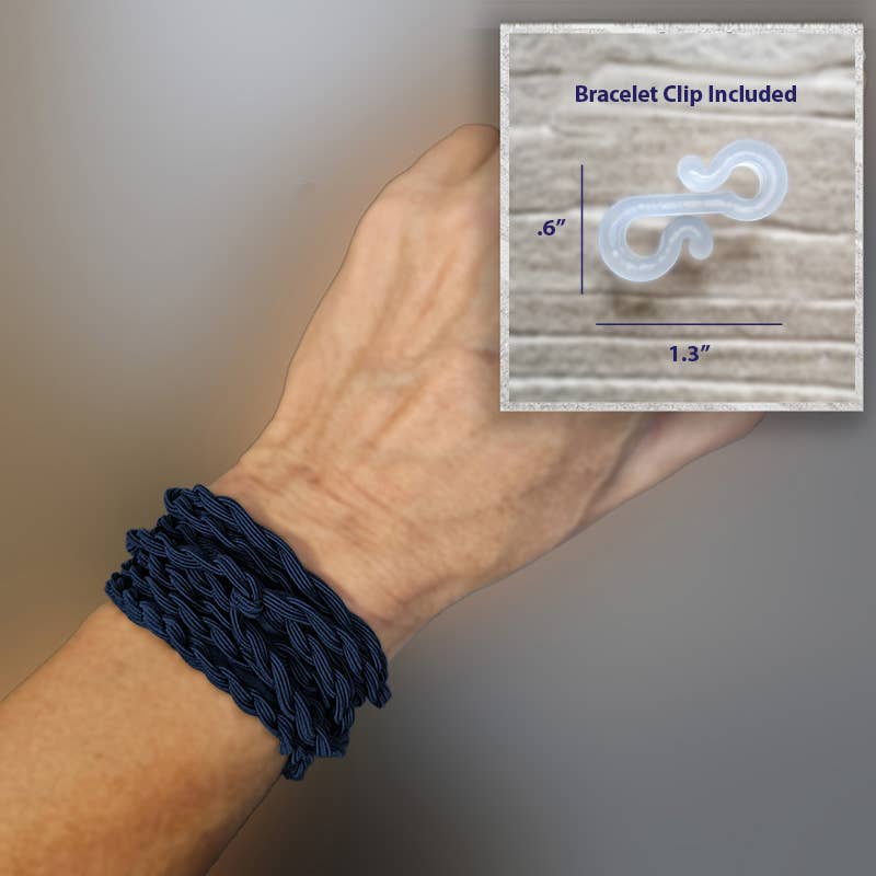 SasSea Wraps® - Wholesale Hair Tie - SasSea Wraps Hair Tie - Indigo (L)4