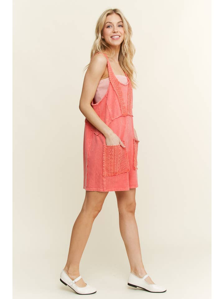J.Her – Engroshandel Romper - Dame – Mineralvasket blonde boho forårsromper HR6404