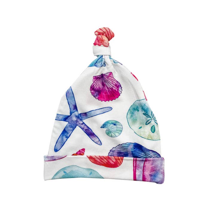 Seashell Knotted Hat for wholesale by Florida Kid Co.
