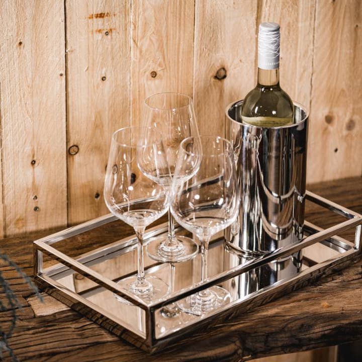 Michael & Philipp Noll e. K. - Vendita all'ingrosso Secchielli per vino - Portabottiglie in acciaio inox a doppia parete 20 cm3