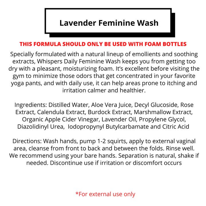 R. Drew Naturals, LLC - Vendita all'ingrosso Salviette/Detergente intimo - Bulk - Wash Femminile - Confezioni ed Etichette per rivenditori