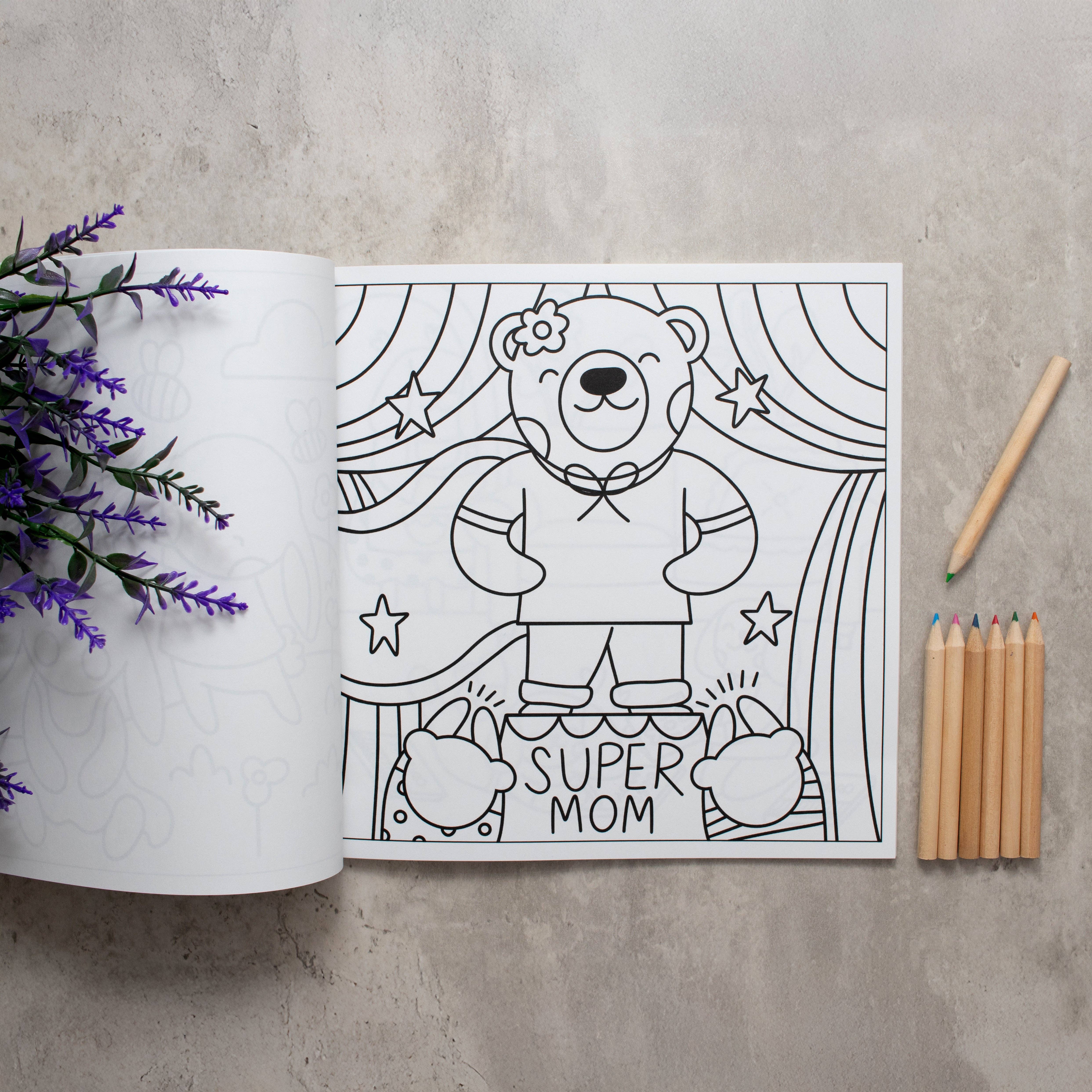 EMF Publishing – wholesale Colouring and activity book – adult – Mom's Day Off- A Mother's Day Colouring Book3