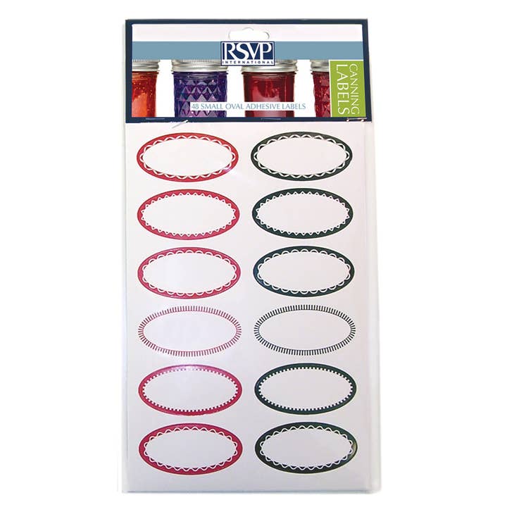 Canning Labels - Small Oval for wholesale by RSVP International