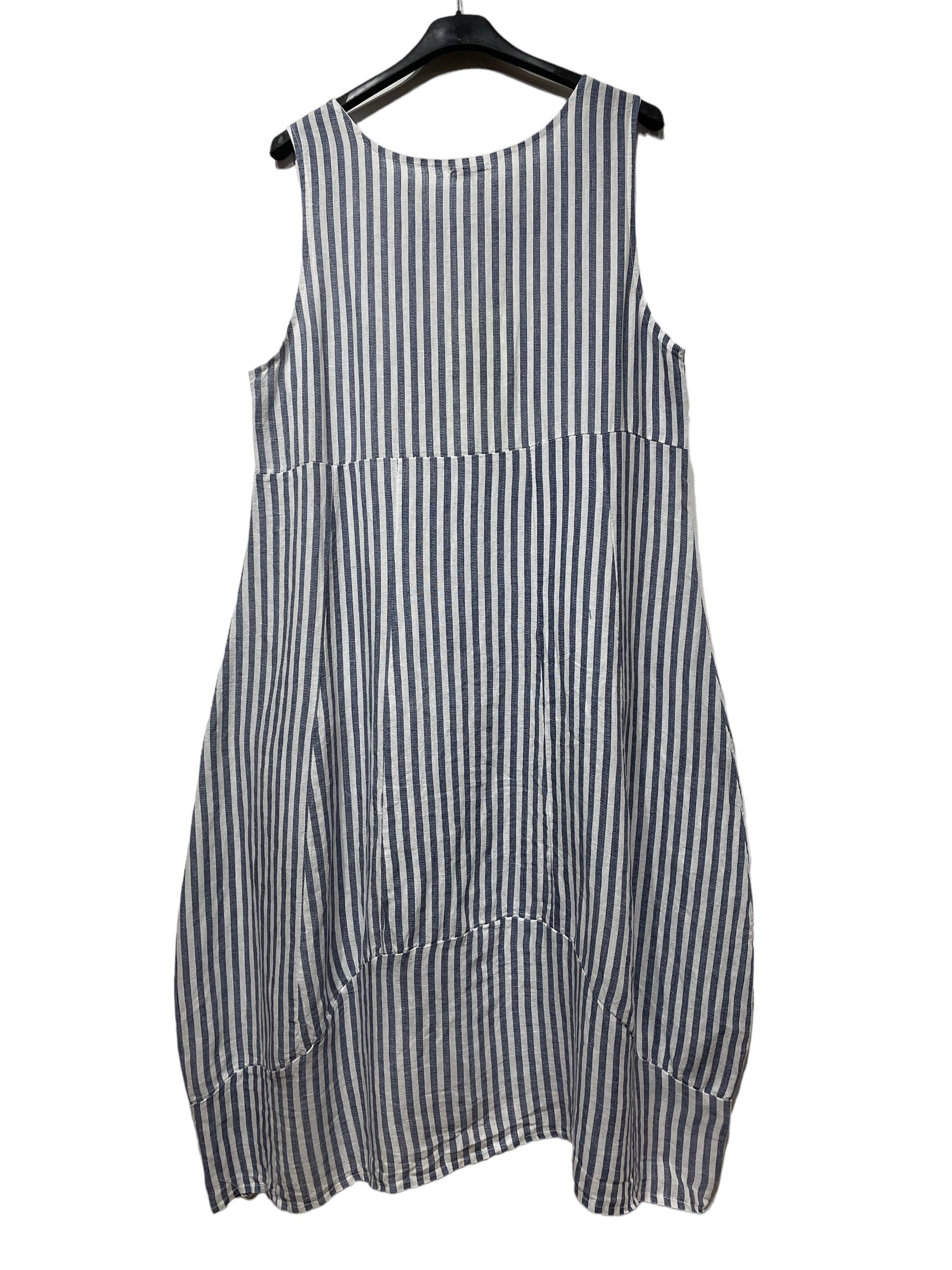 LINEN & COTTON HOUSE - Wholesale Dress - Women's - ROBE EN LIN 322 8119 RAYÉE PRINTEMPS ÉTÉ VÊTEMENTS5