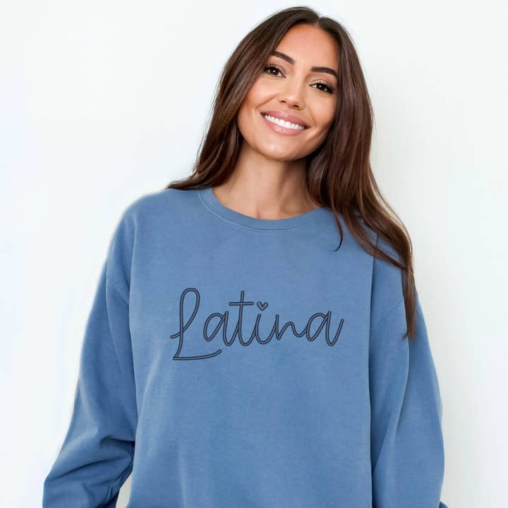 Embroidered Latina Cursive GDSWT for wholesale by Olive And Ivory Wholesale