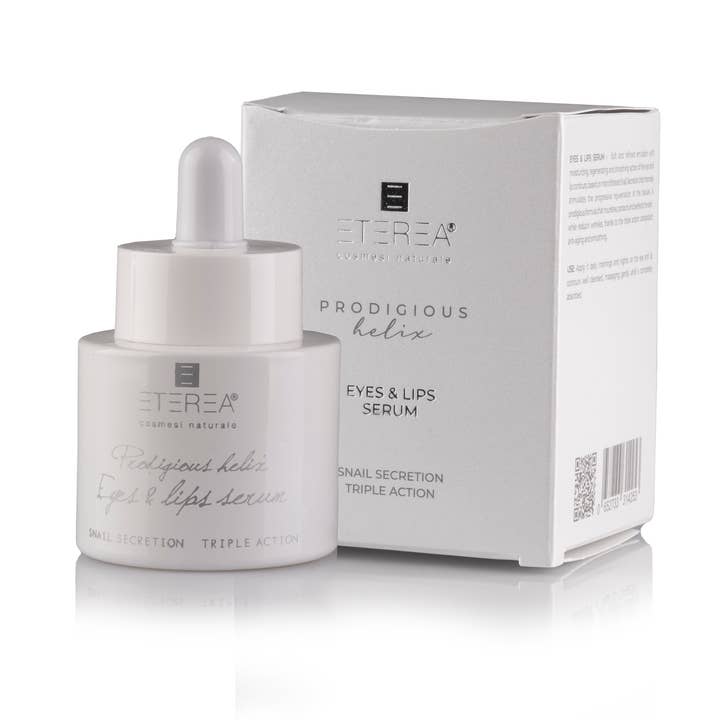 Sérum hydratant pour les yeux et les lèvres à la bave d'escargot pour la vente par ETEREA Cosmesi Naturale