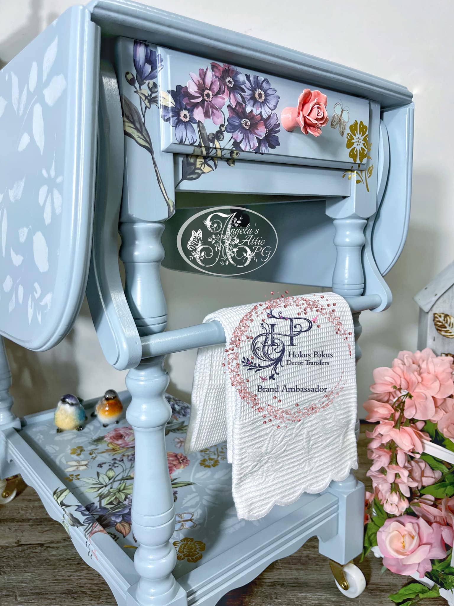 Hokus Pokus - Wholesale Wall Decal/Stickers - Vintage Blooms Decor Transfer - Large 6 Sheets7