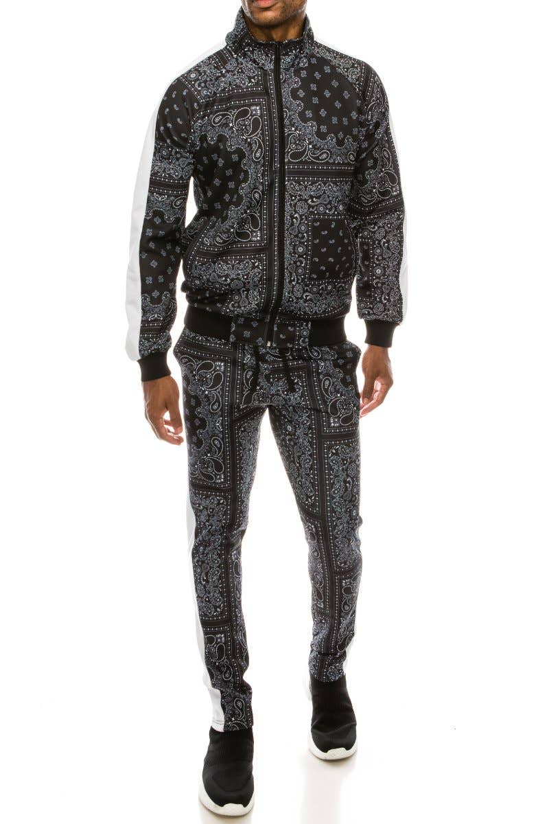 Victorious - Wholesale Tracksuit - Men's - ST804 Bandana Track Suits Pre-Pack1
