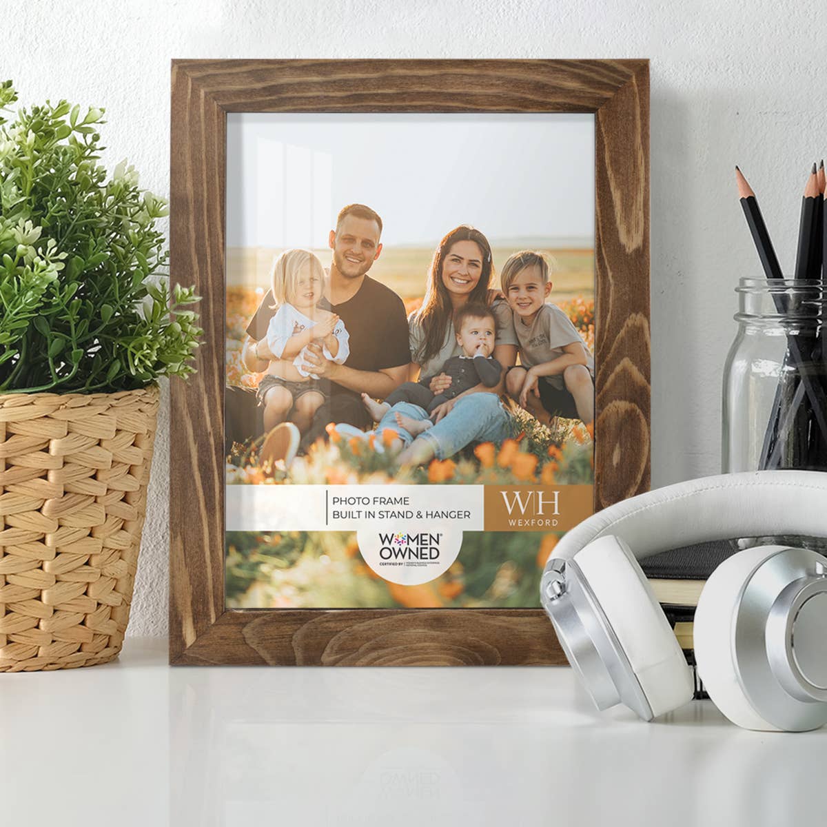 Wexford Home - Wholesale Picture Frame - Photo Frame, Real Wood with Wood Grain, Walnut18