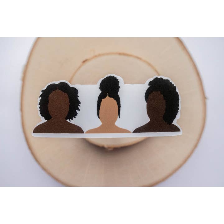 Black Is Beautiful Die-Cut Vinyl Laptop Stickers for wholesale by Syera Love & Co.