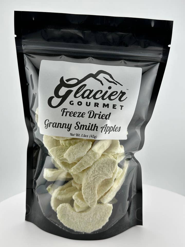 Freeze Dried Granny Smith Apples - 1.5oz Bag for wholesale by Glacier Gourmet